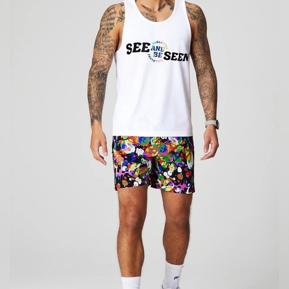 Fabletics Men's The 24-7 Sleeveless Tank Shirt See and Be Seen Size XL White - Picture 3 of 9